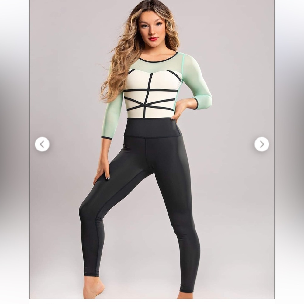 TIGER FRIDAY Seafoam Cathedral Unitard, XSmall